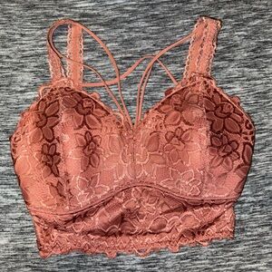 Daytrip Lace Bralette in Dusty Rose
